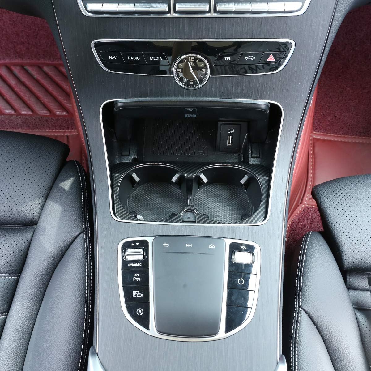 Cadre De Navigation En Fibre De Carbone – 2 Pièces – Compatible Mini Countryman F54/F55/F56/F60 – Autocollant De Protection/décoration