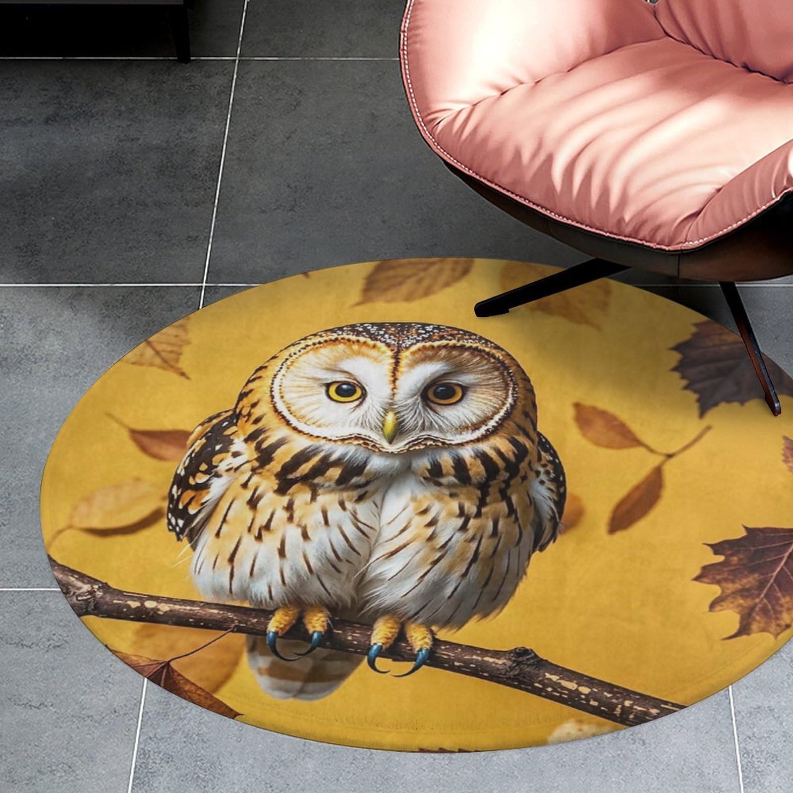 Tapis rond en velours de corail de 0,9 m pour réveiller la chambre en douceur
