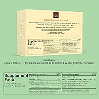 Vista 2 de Goma de mascar Reflux Gourmet Tropical Soothe con terapia de alginato y bicarbonato de sodio para reflujo ácido, apoyo oral, cognitivo y digestivo