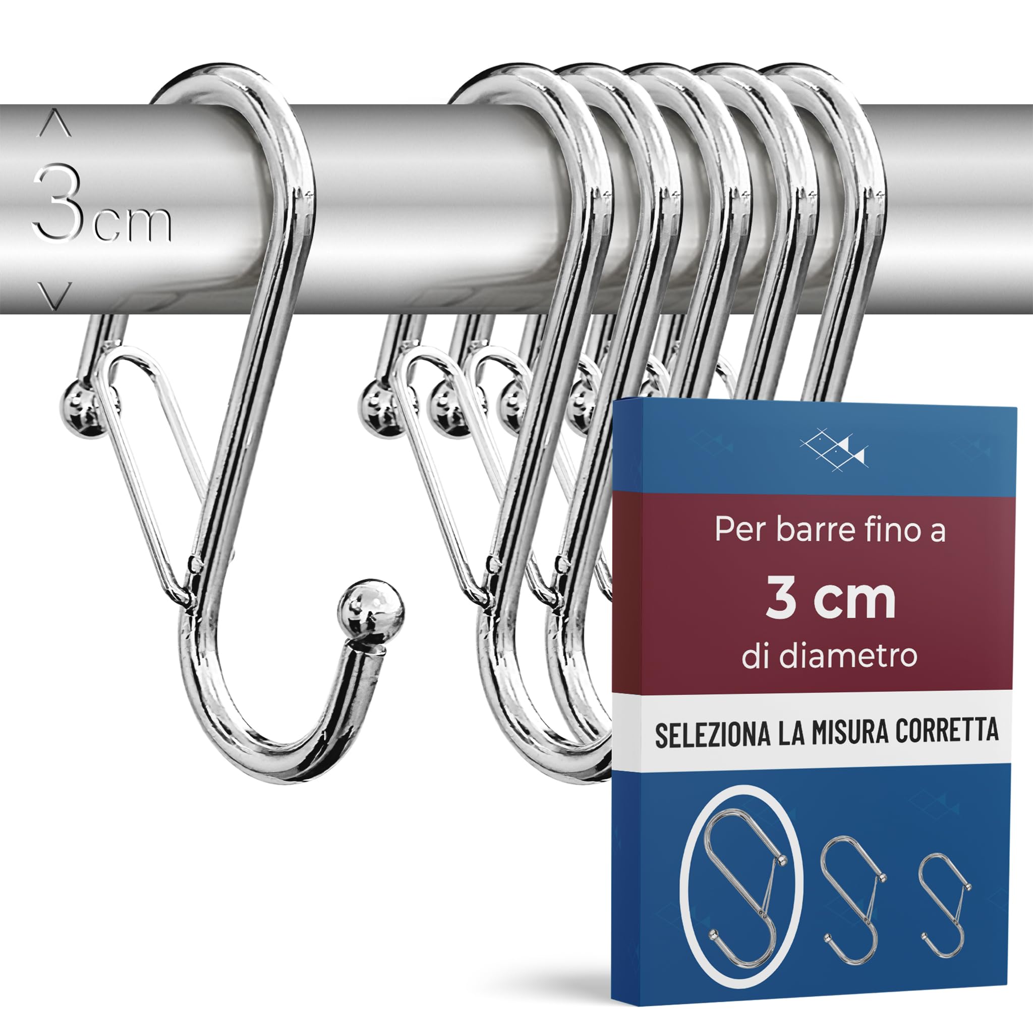Skroad Stendibiancheria con 36 Pinze, in Acciaio Inox, Mollette Antivento per Asciugare,Vestiti Biancheria Intima, Calzini, Asciugamano