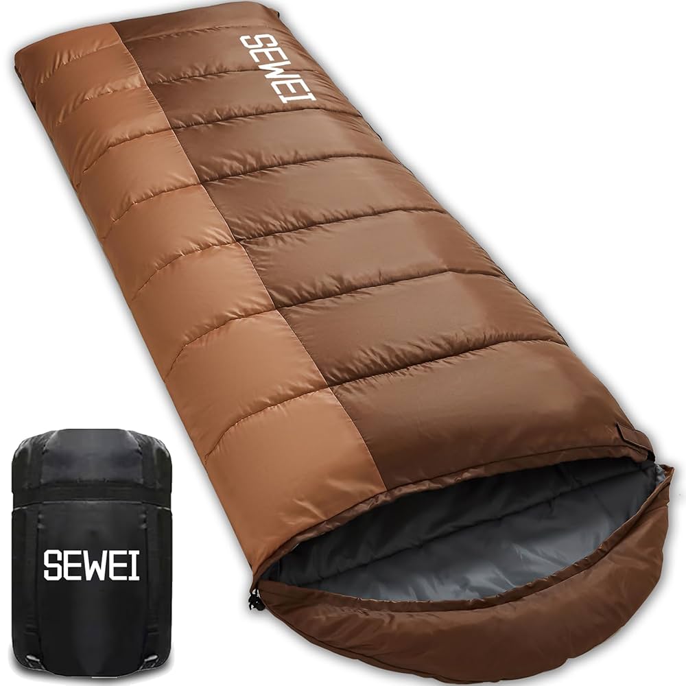 Amazon.co.jp: 寝袋 シュラフ SEWEI 封筒型 保温 耐寒【足元に二
