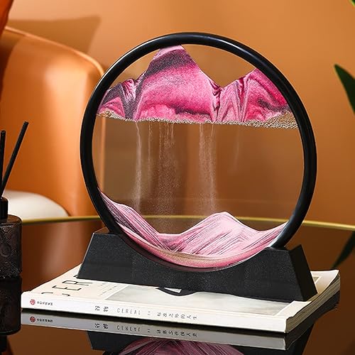 Miniatura 6 de YKW Arte 3D de arena en movimiento de mar profundo, relajante paisaje de arena cinética para decoración para cualquier hogar, escritorio de oficina,