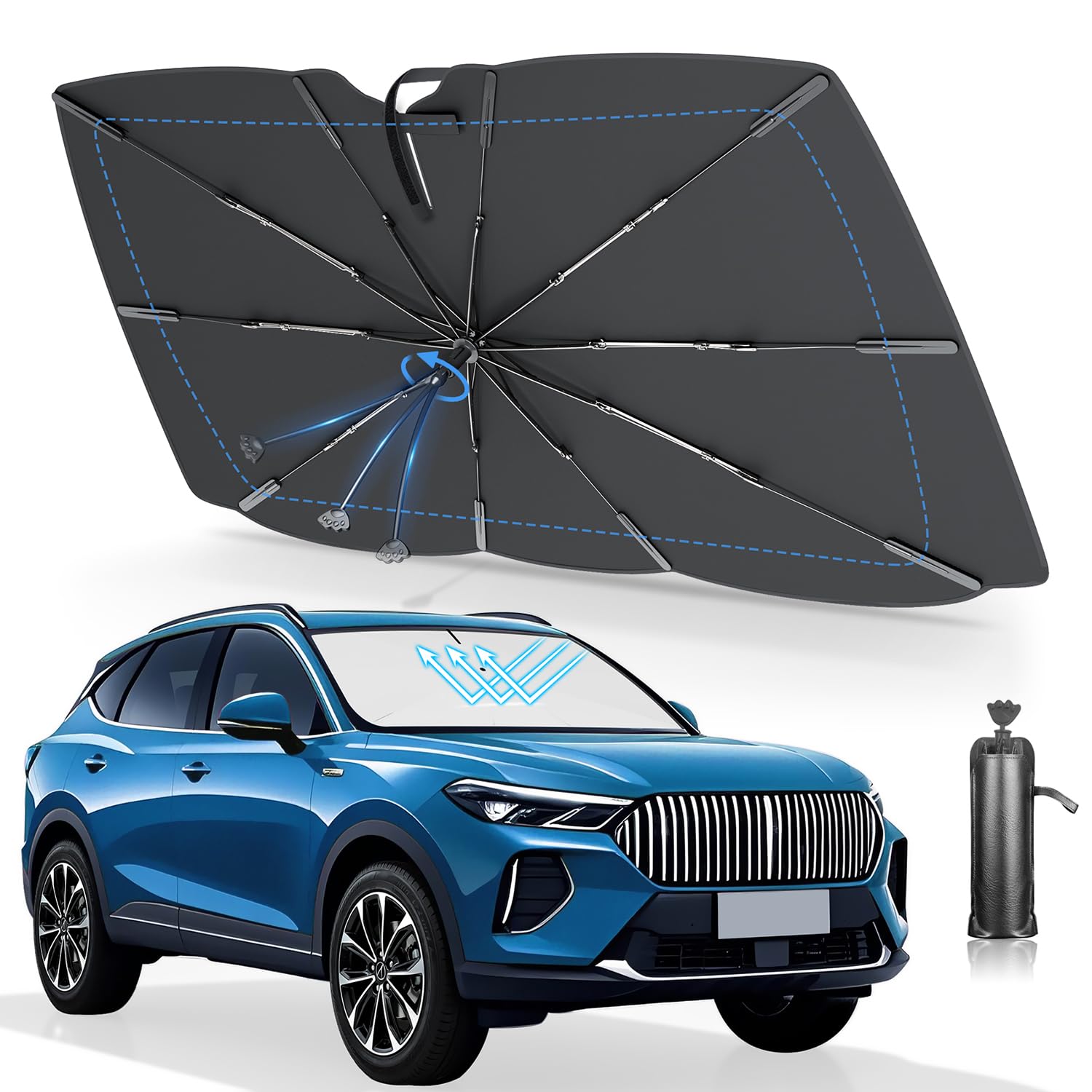 野呂NK フィルム風サンシェード 20％ Amazon | サンシェード 車 フロント 全車種対応 12層ナノ断熱