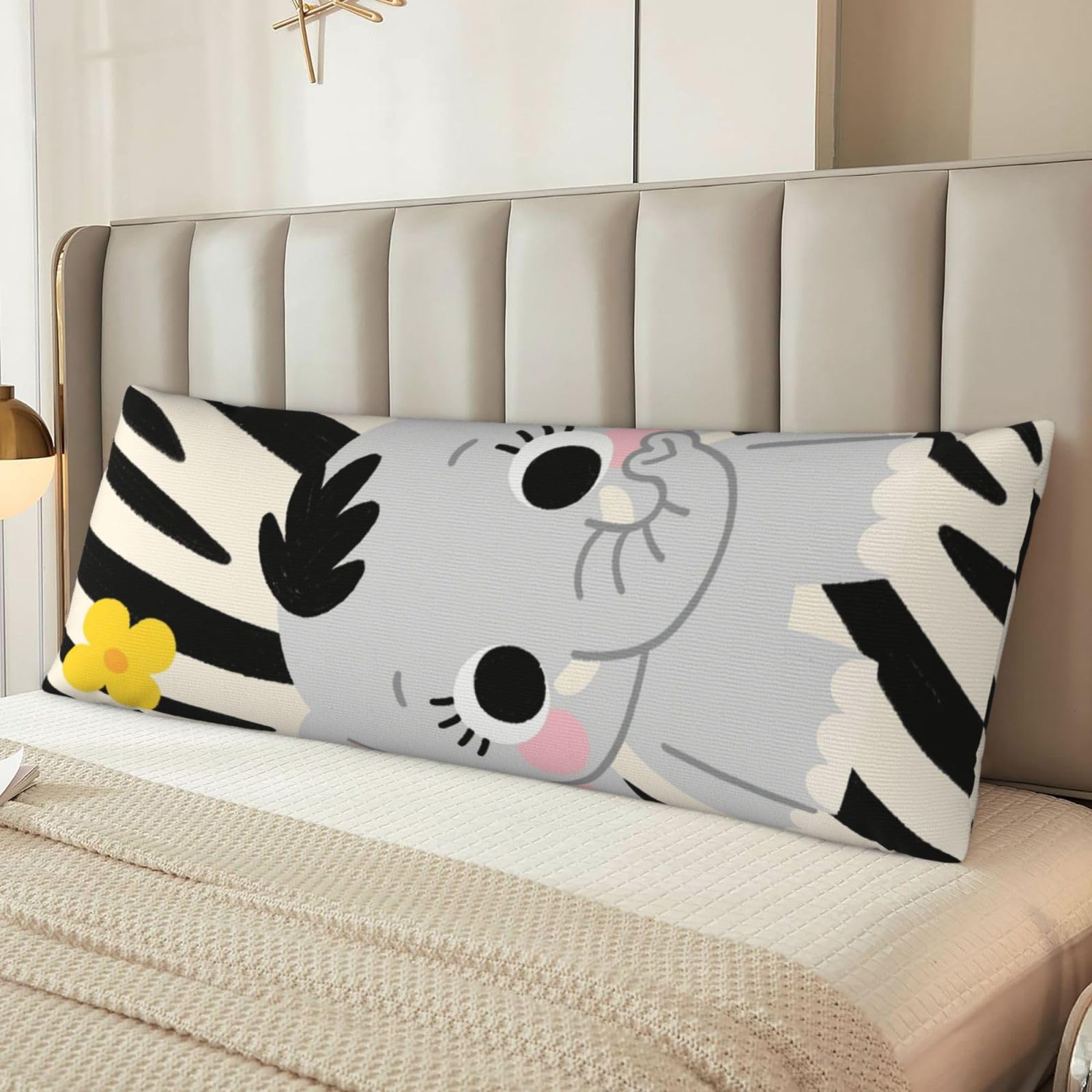 Cute Elephants Body Pillow Cover with Hidden Zipper 54"X20",Ultra Soft Microfiber Long Pillow Case Decorative Bedding Pillowcase Cushion Cover Cases for Bedroom Couch Sofa,Home Gifts