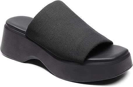 Amazon.com | FAIRSOMA Women'S Mesh Slip-On Platform Slide Sandals