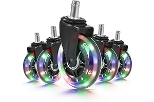 Hivexagon RGB LED Caster Office Chair Wheels