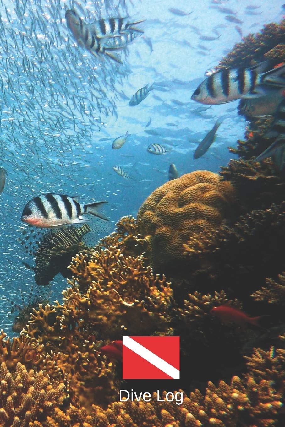 DIVE LOG: LIBRO DE INMERSIONES | CUADERNO DE REGISTRO DETALLADO PARA BUCEADORES | HASTA 120 INMERSIONES | SUBMARINISMO. BUCEO. DIVING LOGBOOK. DISEÑO ARRECIFE.