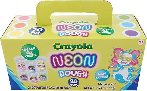 Miniatura 9 de Crayola Masa de efectos especiales Pearl & Cosmic | Paquete de 20 tubos de masa de perlas y brillo cósmico de 3 onzas, colores pastel (masa de