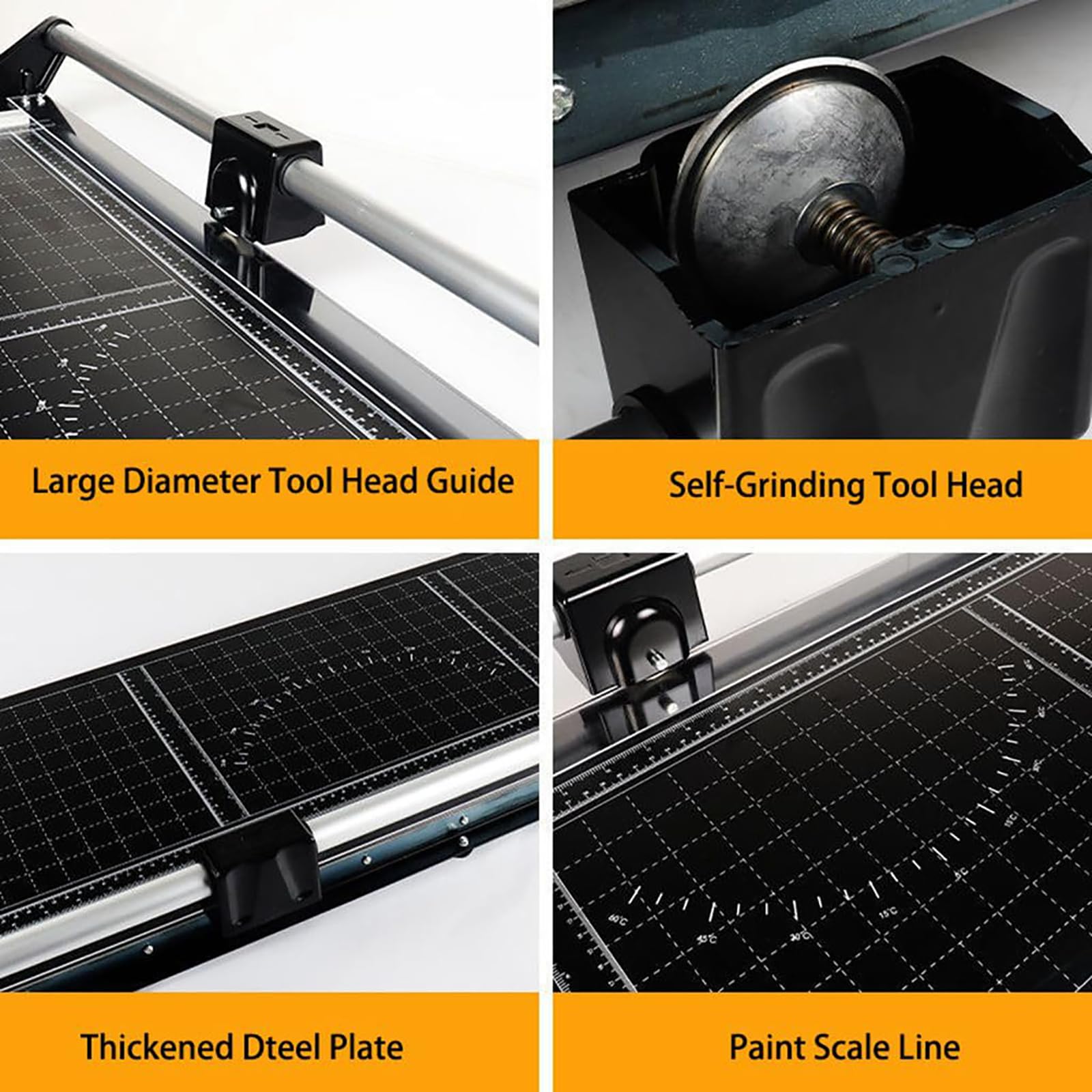 Taglierina rotante per carta fotografica, tagliacarte manuale per un facile taglio, ideale per uffici, scuole e artigianato, dimensioni tavolo da taglio 795 x 360 mm