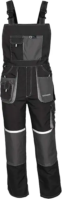 Insulated Bib Overalls: ArtMas EuroClassic Heavy-Duty Work Dungarees with Knee Pads