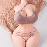 Life Like Sex Doll Realistic Male Masturbator, 55 Lb Love Doll 3 in 1 Sex Toy with Big Boobs & Ass, Torso Built-in Spine, Vagina and Anal Dual Channels, Adult Toys White Skin for Men Masturbation