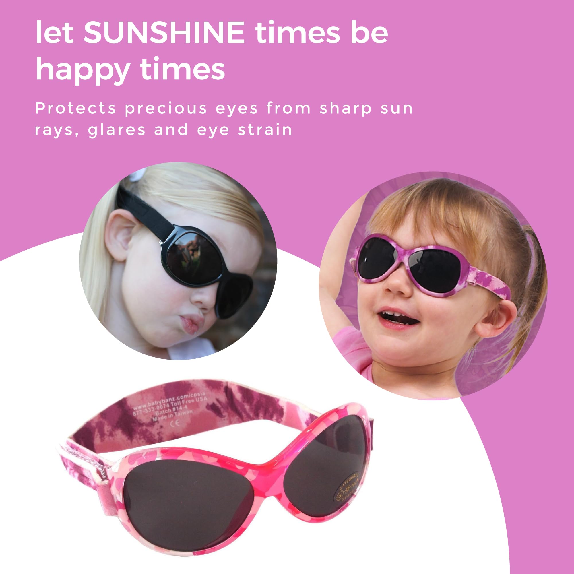 Baby Banz Retro Banz 0-2 years Wrap Sunglasses