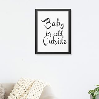 Baby it's cold outside- Printed picture frame, Romantic wall hanging photo frames, wall hanging picture frames, Frame wall art