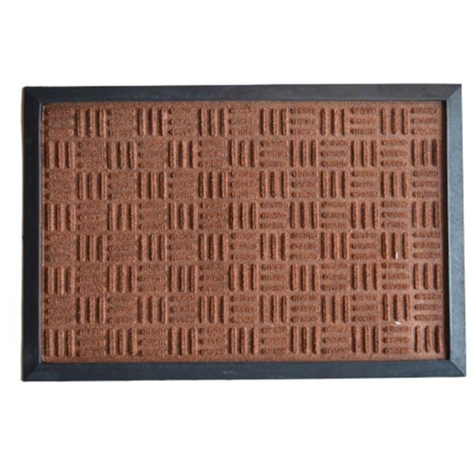 Imports Decor Synthetic Rubber Mat, 24-Inch by 36-Inch, Brown