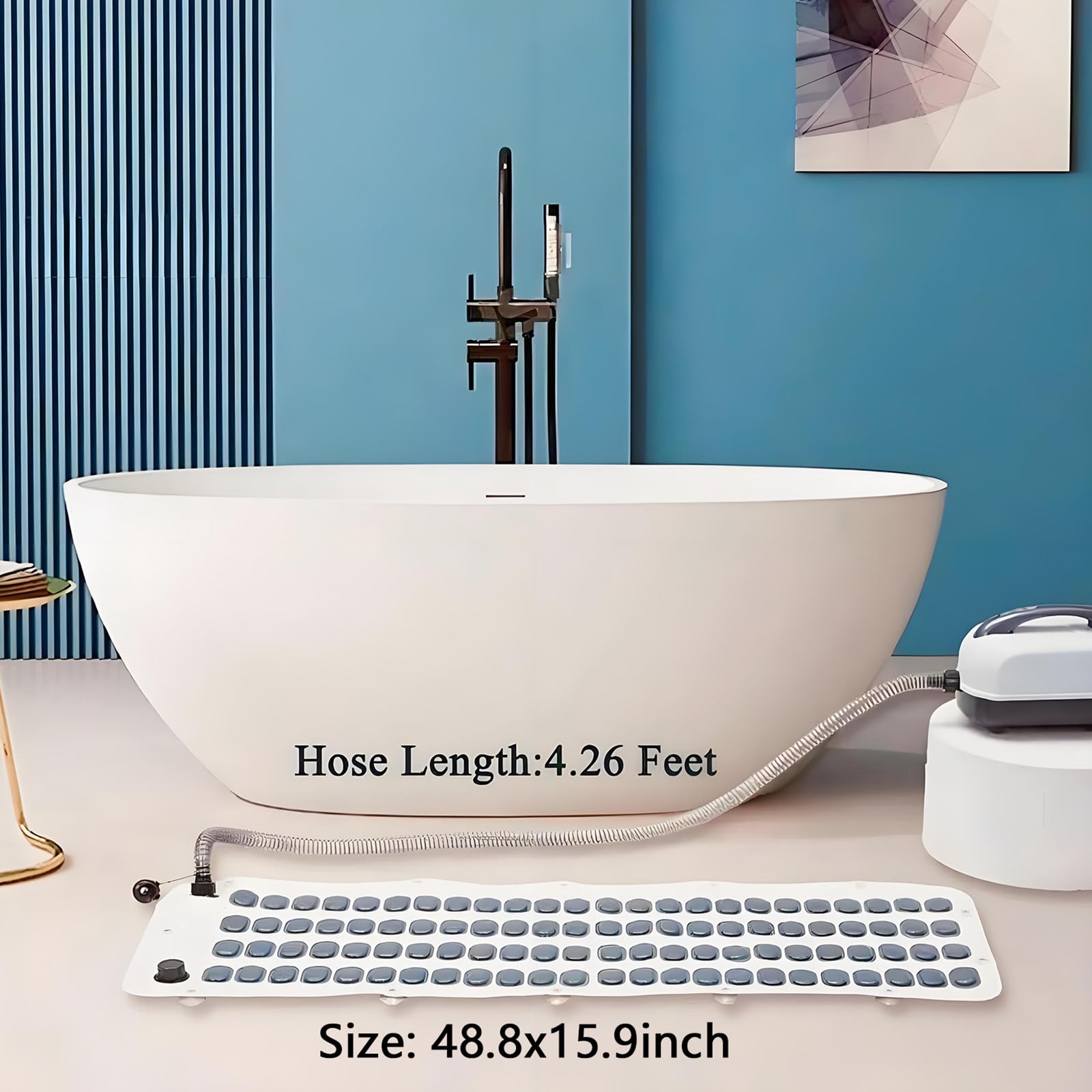 Mata do masażu Bath Spa Bubble Mat do wanny Home Surfing Massage Bath Mata do kąpieli Bubble Bath Thermal Massager Machine Spa Wodoodporna antypoślizgowa