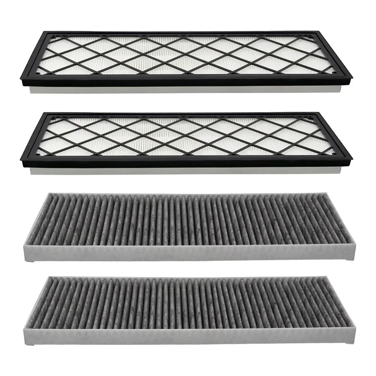 Lohfgtar One Color Cabin Filter Cover Fit For Model Y Juniper 2025 2024 Air Intake Filter Replacement With Activated Carbon Accessories 4Pcs Conditioning Filter Cover