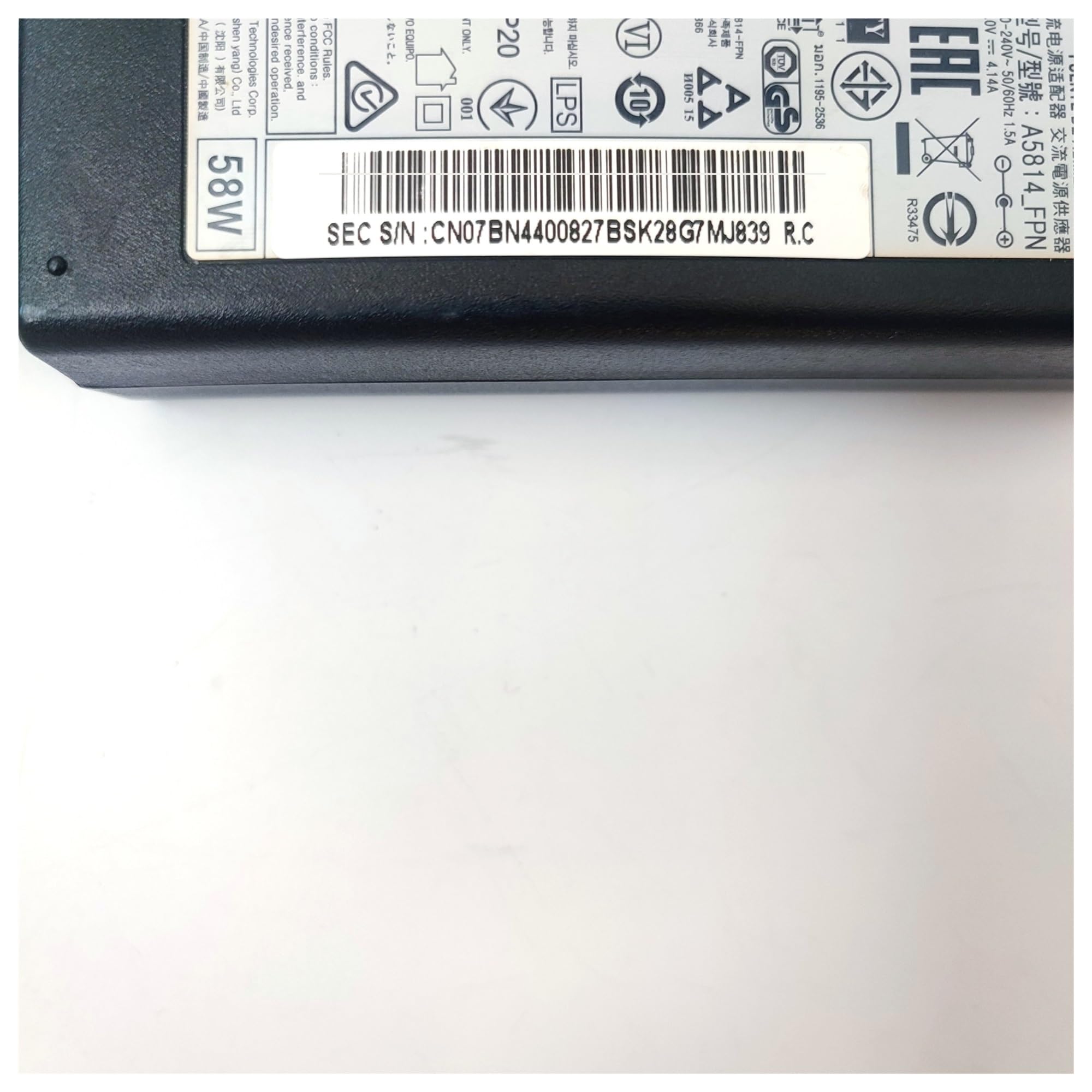 Cavo di conversione TV Adattatore di alimentazione CA/CC BN44-00827A 44-00827B 4400827B A5814_FPN for LS29E790C HW-J6500 JM4000 J6000 Caricatore 14 V 4.14 A 58 W Assemblaggio cavi