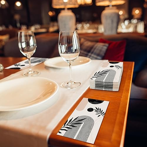 Miniatura 4 de Tinlade 100 toallas de mano desechables para baño, toallas de invitados, toallas de mano desechables para baño, toallas de invitados, servilletas de