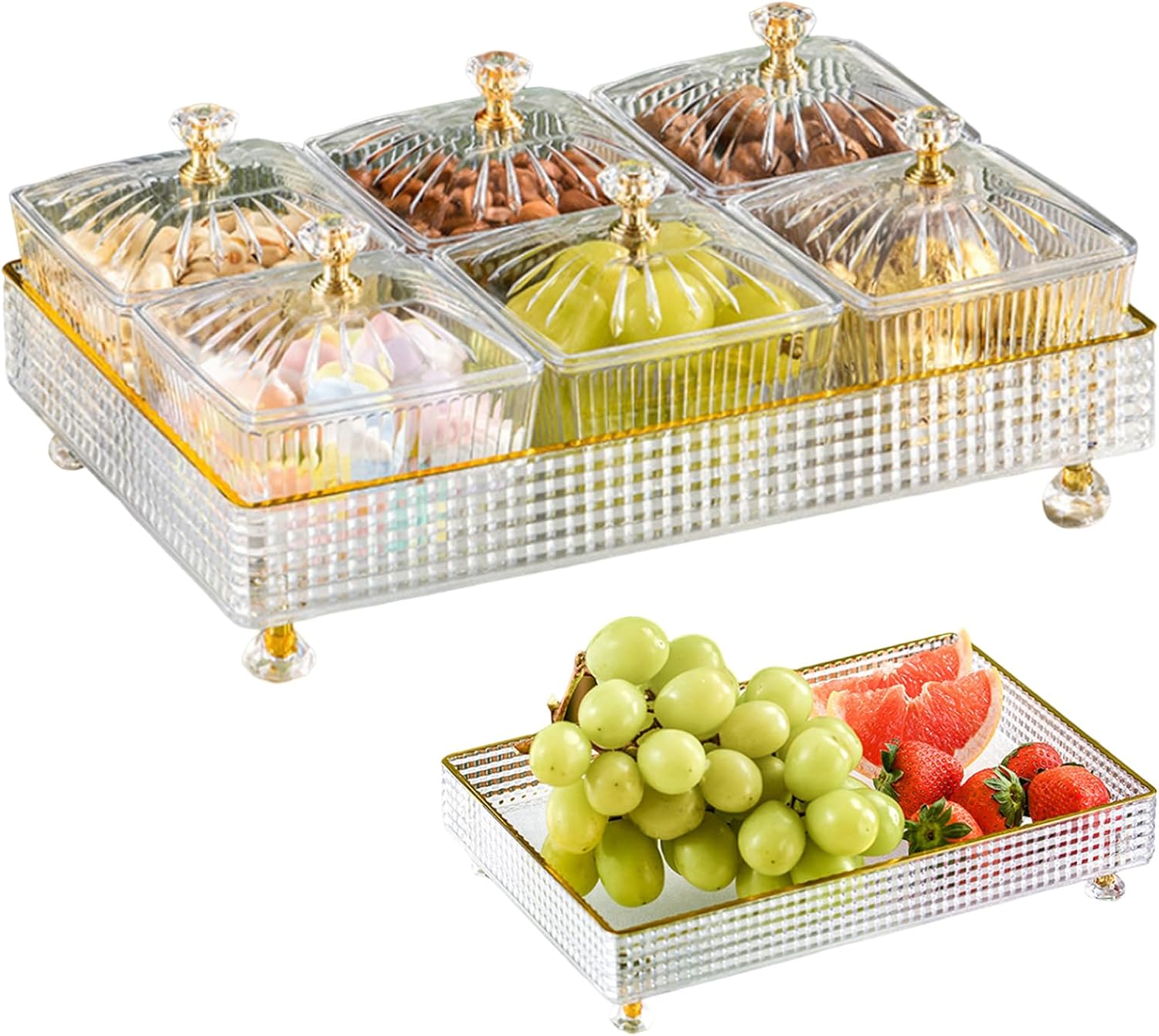 KONZEPT Servierschalen Set 2-tlg. - 17 Cm Glasschalen Spülmaschinenfest