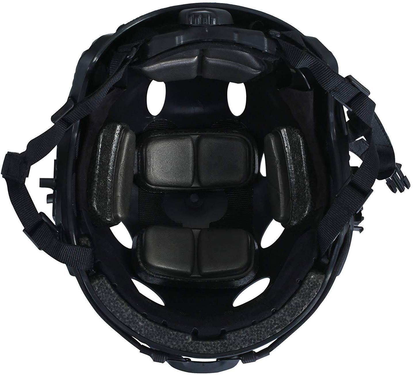 LOOGU Airsoft Ops Core Casque de Protection Tactique (Fast BJ & PJ) avec Coussinets et Rails latéraux pour Les Loisirs, l'extérieur, Le Paintball