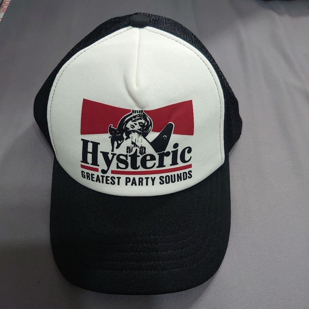 Hysteric Glamour ブラック トラッカーキャップ HYSTERIC GLAMOUR ブラックトラッカーキャップ