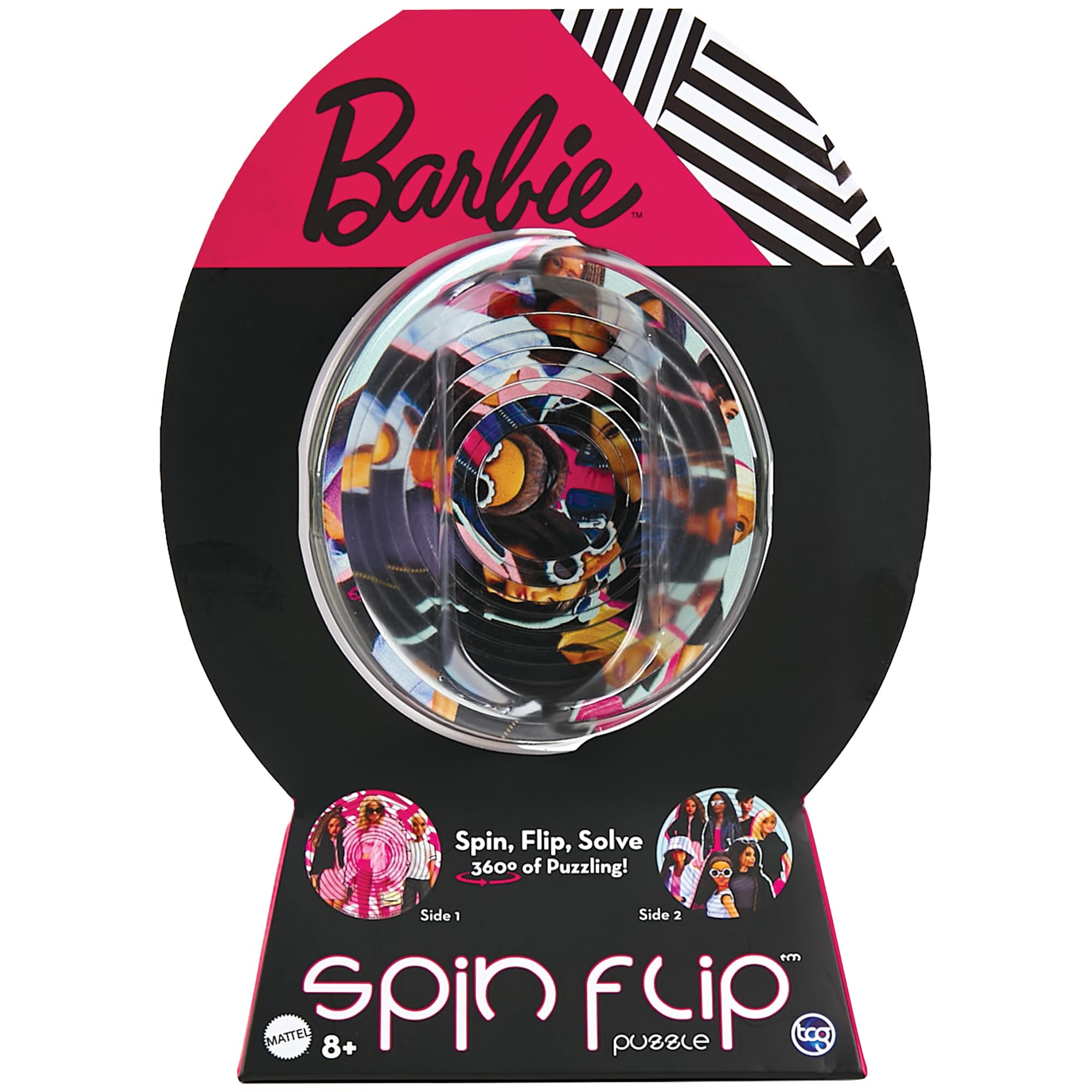 Spin Flip Puzzle: Barbie Fashionista, 3D Puzzle, Challenging, Fun, Interactive Brain Teaser for Kids and Adults, Stimulates Creativity