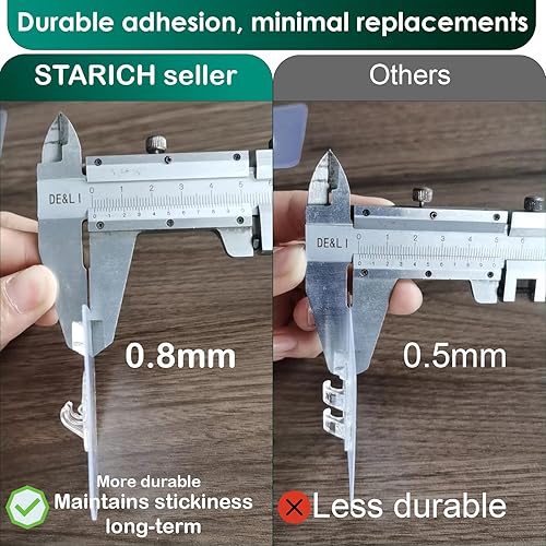 Miniatura 8 de Calcomanías adhesivas de repuesto para regadera, tiras de ventosa, gancho grande y fuerte para almacenamiento de baño, estantes transparentes,