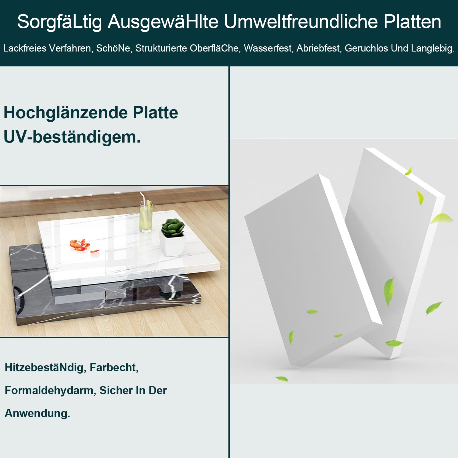 Empfangstresen für Praxis Moderne Empfangstheke aus Holz 160x60x100cm Kleinere Rezeptionstheken für Büro Boutique Spa Weiß–Schwarz–Links