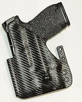Vista 4 de REVKEL - Funda IWB moldeada Kydex personalizada compatible con Glock 26/27/33 con riel táctico Recover y Olight PL2 Mini Valkyrie con garra Modwing.