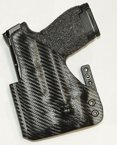 Miniatura 4 de REVKEL - Funda IWB moldeada Kydex personalizada compatible con Glock 26/27/33 con riel táctico Recover y Olight PL2 Mini Valkyrie con garra de