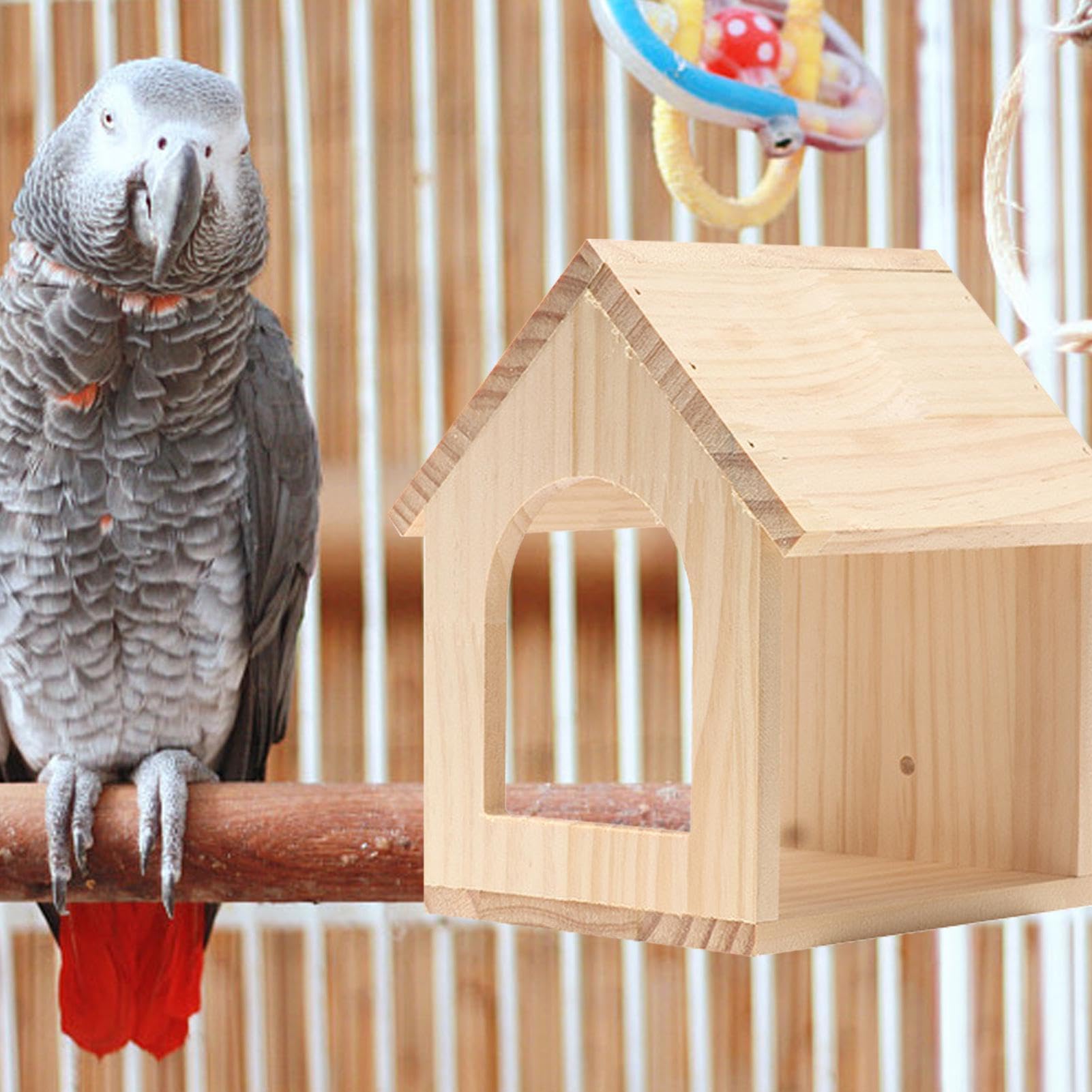 Amazon.co.jp: 鳥の巣箱、鳥の巣繁殖木箱、パイン材巣箱、耐久性があり