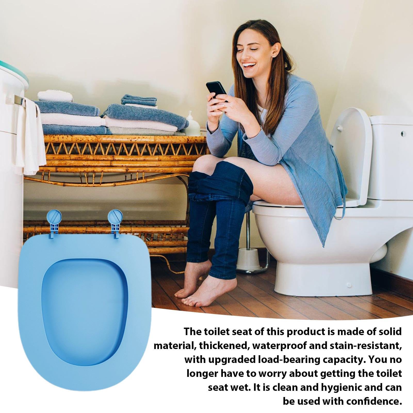 Cuscino Per Sedile WC In EVA - Impermeabile, Morbido, Regolabile 360°, Per Comfort E Igiene - Foto 9