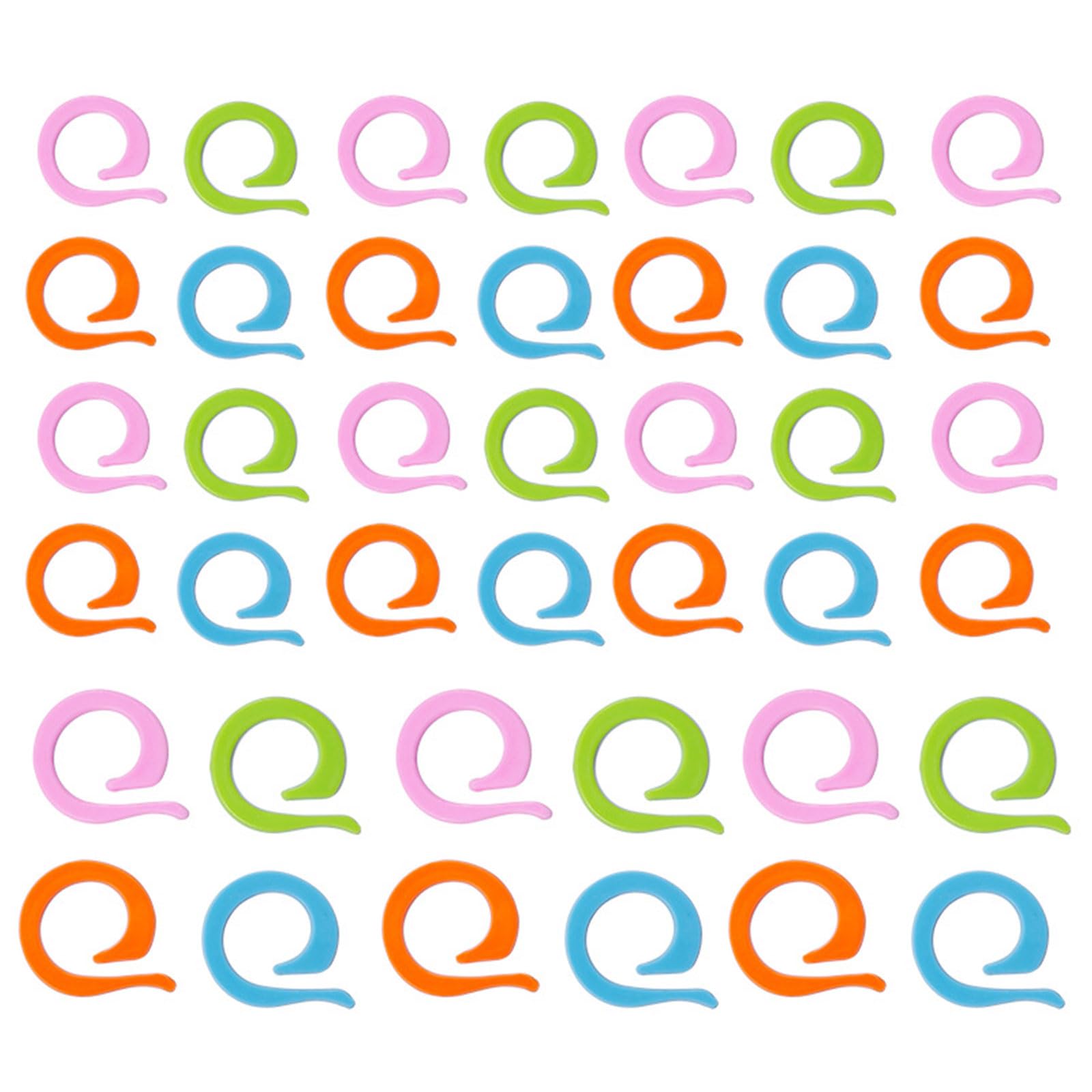 Jazuaiao 160Pcs Wide Opening Stitching Locking Markers Rings Crochet Locking Markers Rings Stitching Sewing Needle