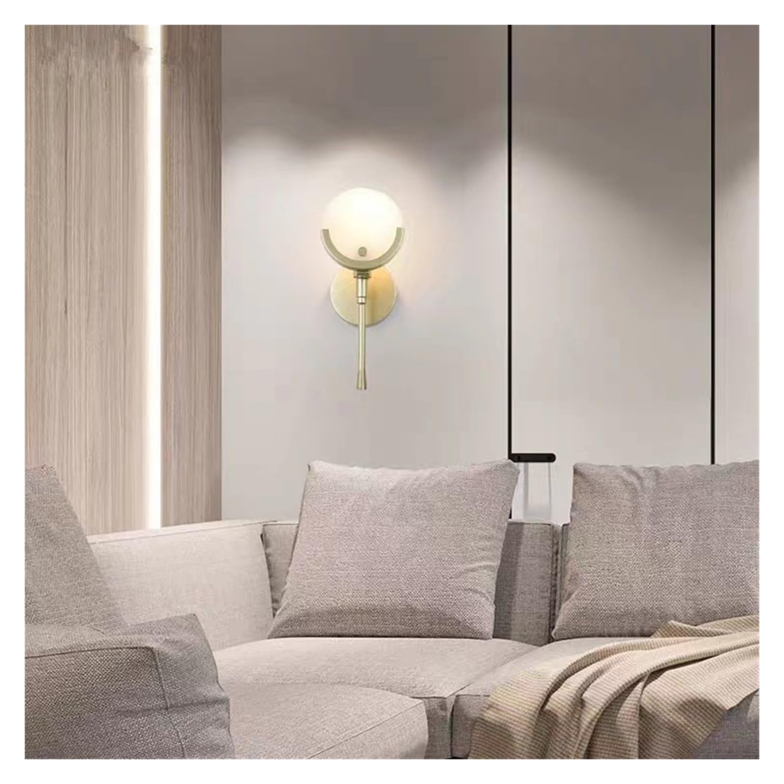 Applique en marbre haut de gamme 60W style post-moderne et luxe pour hôtel