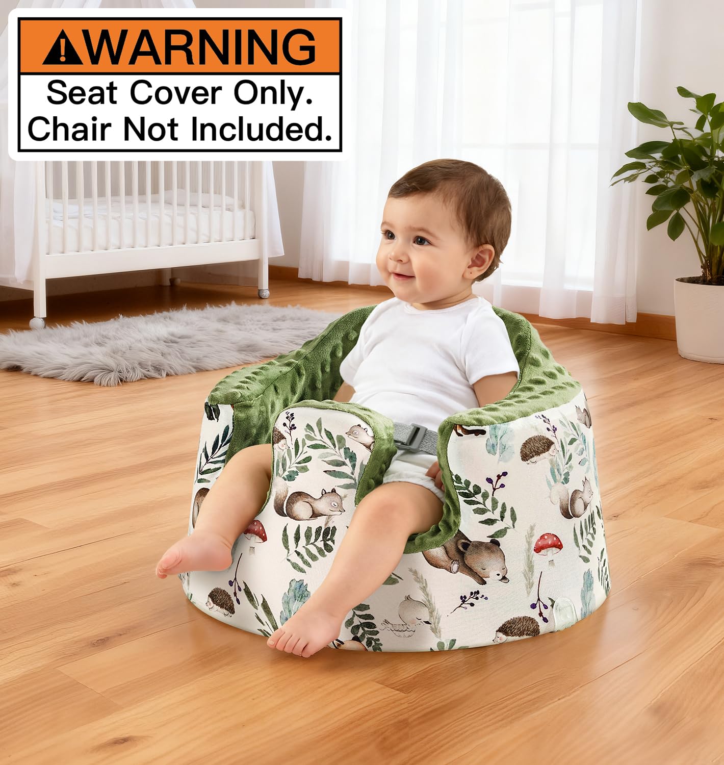 Mamatepe Pokrowiec na siedzenie kompatybilny z siedziskiem Bumbo, oddychający pokrowiec na siedzenie Bumbo, miękki pokrowiec na siedzenie Bumbo, dla dziewczynki, chłopca, kompatybilny tylko z