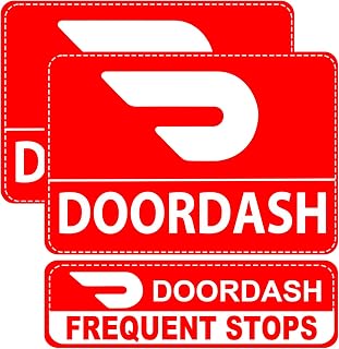 Delivery Driver Vehicle Magnet for Car, Truck & SUV - Reflective Safety Design, High Visibility, Easy to Install, Weatherproof - Ideal for Food Delivery Couriers, Day & Night Use (2L/S1-RED)