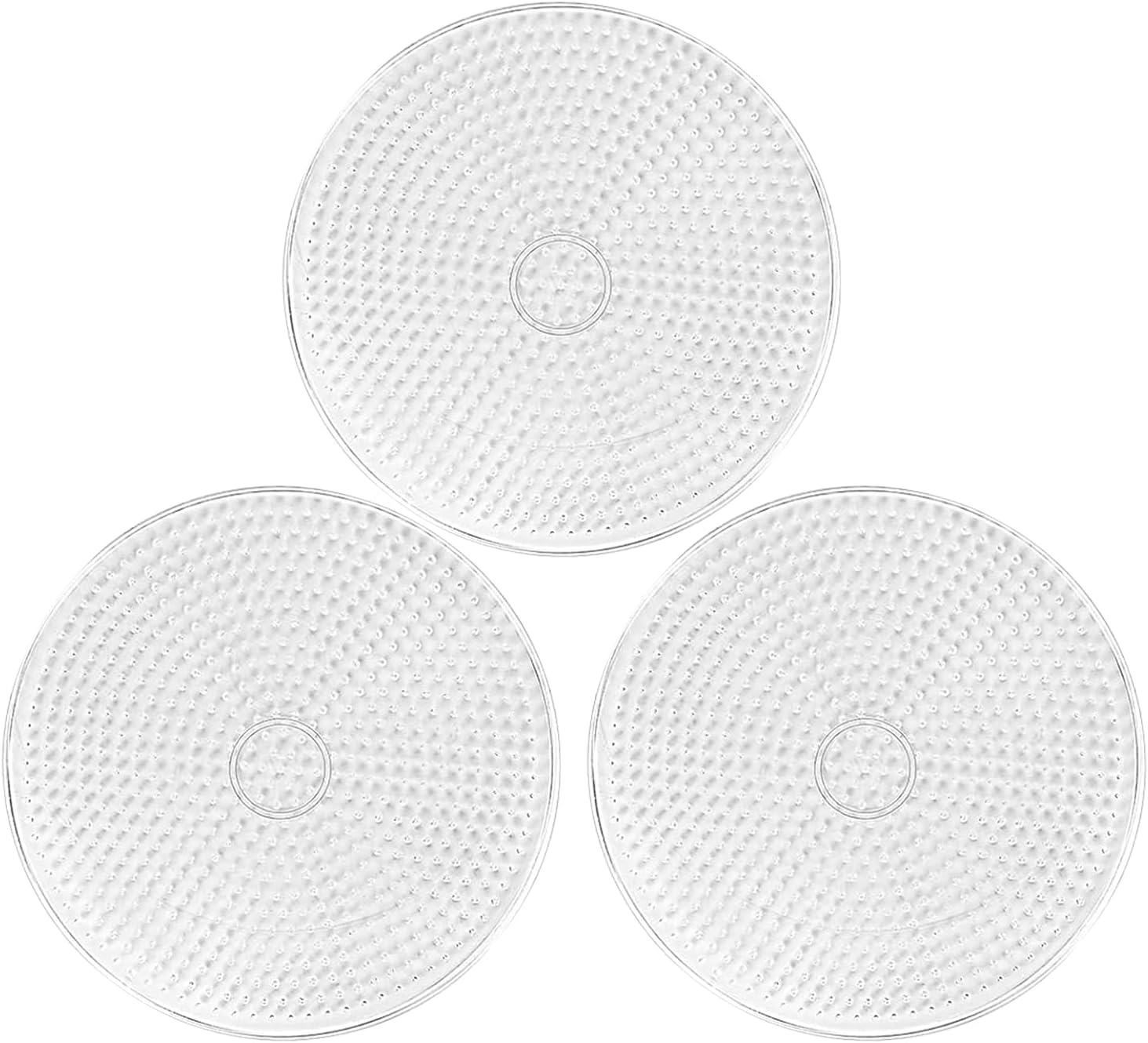 H&W 3PCS 5mm Hexagon Fuse Beads Boards, Large Clear Pegboards Kits, with Gift 4 Lroning Paper (WA3-Z22)