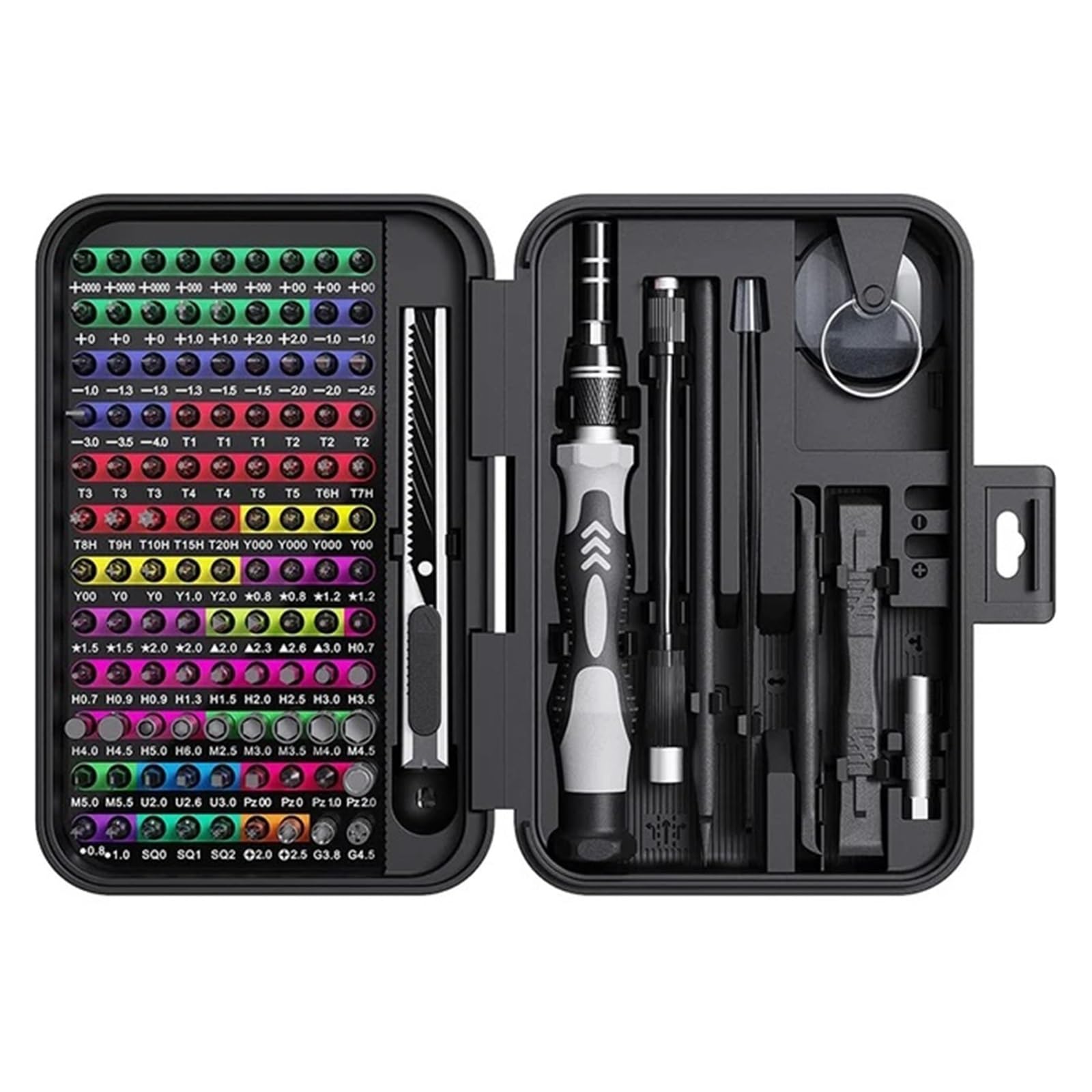 Zestaw Kluczy 132 W 1 Zestaw Precyzyjnych Śrubokrętów Wielofunkcyjny Mini Zestaw Narzędzi Ręcznych Do Naprawy Komputerów, Laptopów, Telefonów Komórkowych I Komp(Czarny)