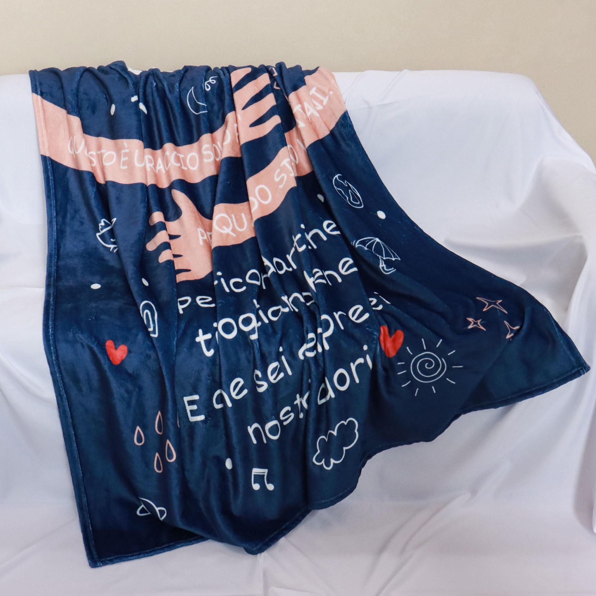 Al mio papà Questo è un Abbraccio solo per te per quando siamo lontani Per ricordarti che ti voglio bene E che sei sempre nel mio Cuore Coperta per Papà Compleanno Festa del Papà Regalo di Natale