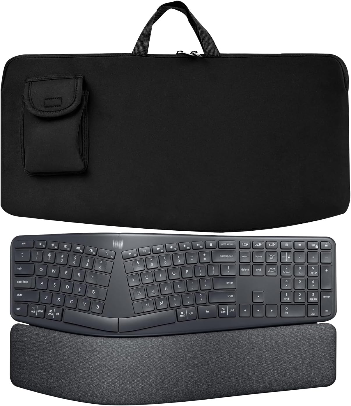 Keyboards Sleeve Bag for Logitech Ergo K860 / for Arteck Split Ergonomic