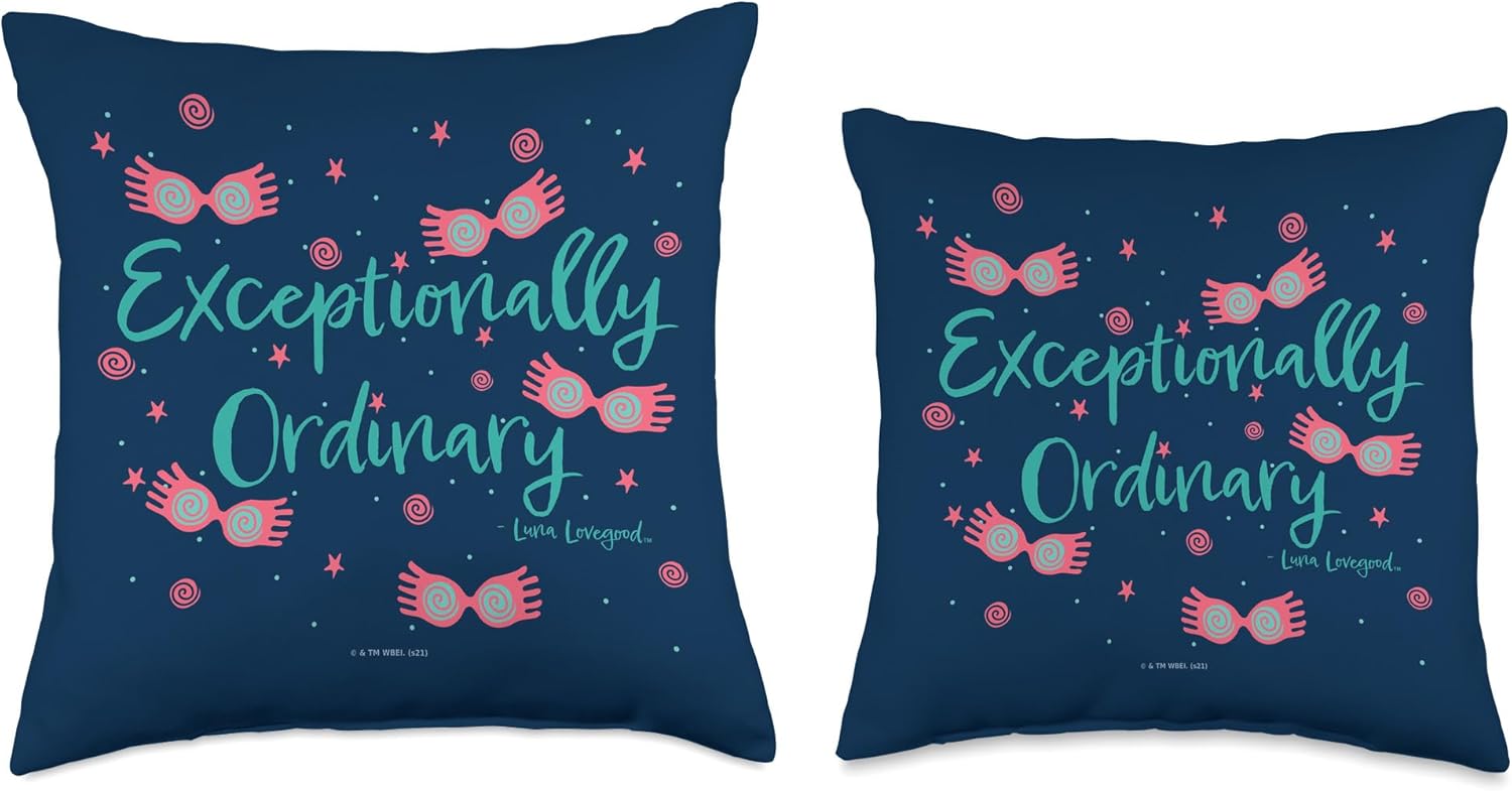 Harry Potter Floating Luna Lovegood Glasses Throw Pillow