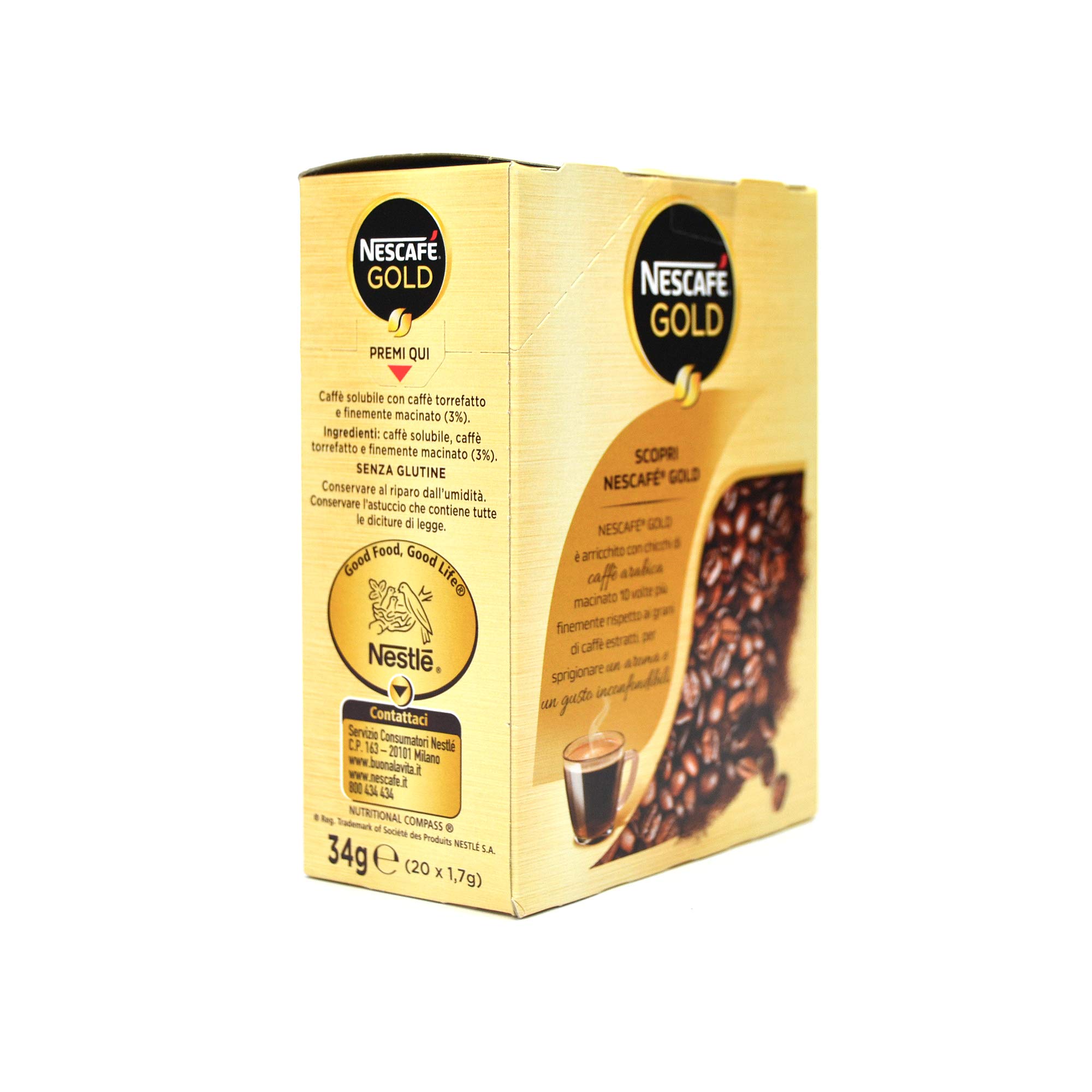 Nescafe - Lote de 240 cápsulas de café liofilizado soluble de porción única Nescafe para hoteles Bed and Breakfast