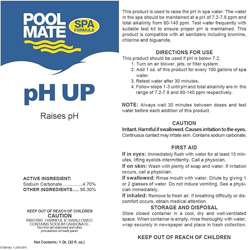 Miniatura 34 de Pool Mate Removedor de espuma para bañera de hidromasaje de 1 cuarto de galón, sin espuma, fabricado en Estados Unidos