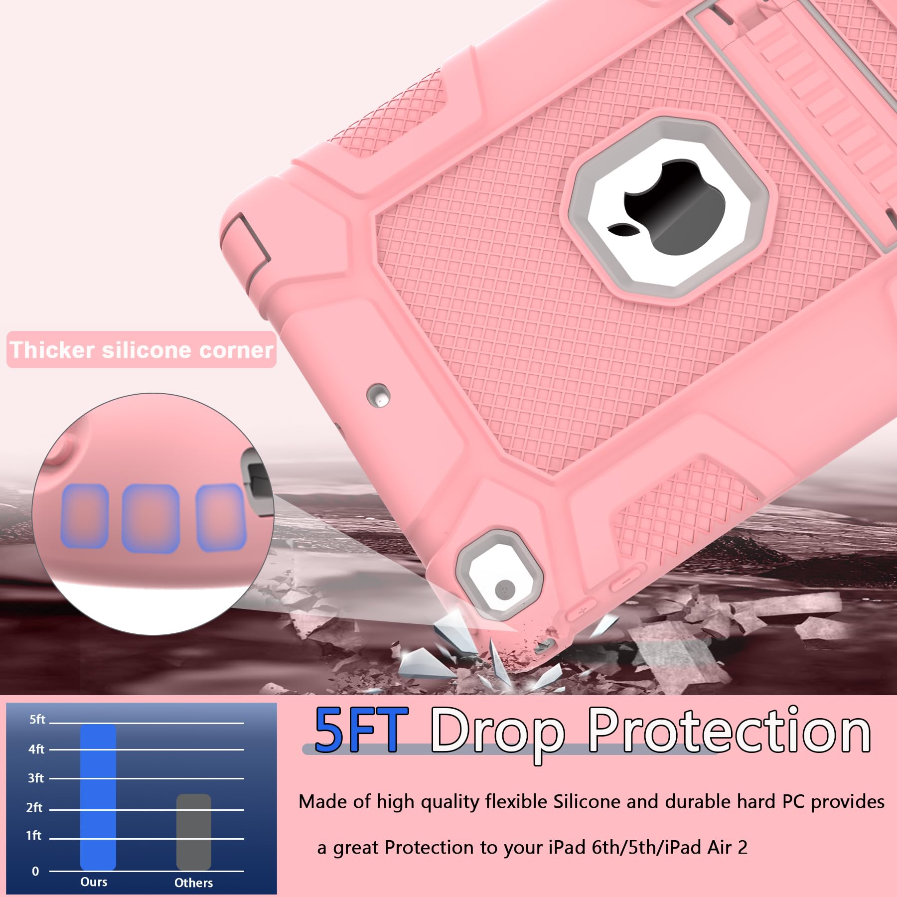 Amazon.com: Rantice iPad 6th Generation Cases, iPad 5th Generation