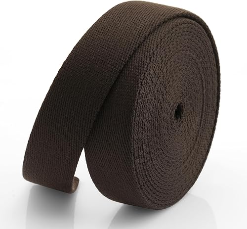 CRAFTMEMORE Correa de algodón pesado, correas para artes y manualidades, correa de lujo para bolsa de alta densidad (1 14 pulgadas x 5 yardas,