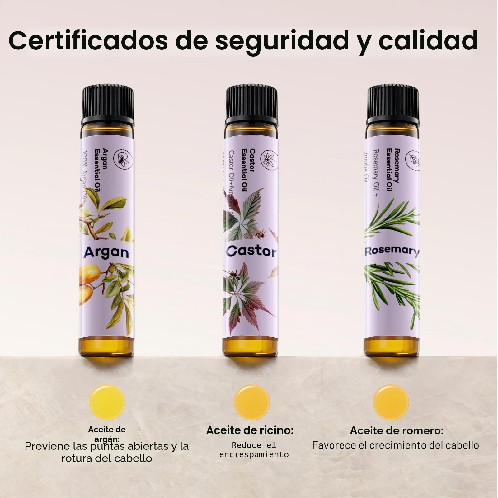 Umisleep 22 Momme Gorro de Seda para Dormir & Set de Aceite Capilar, Gorro de Noche 100% Seda de Morera, Transpirable y Ajustable, con 3 x 10 ml de Aceite Capilar Puro (Romero, Ricino y Argán)