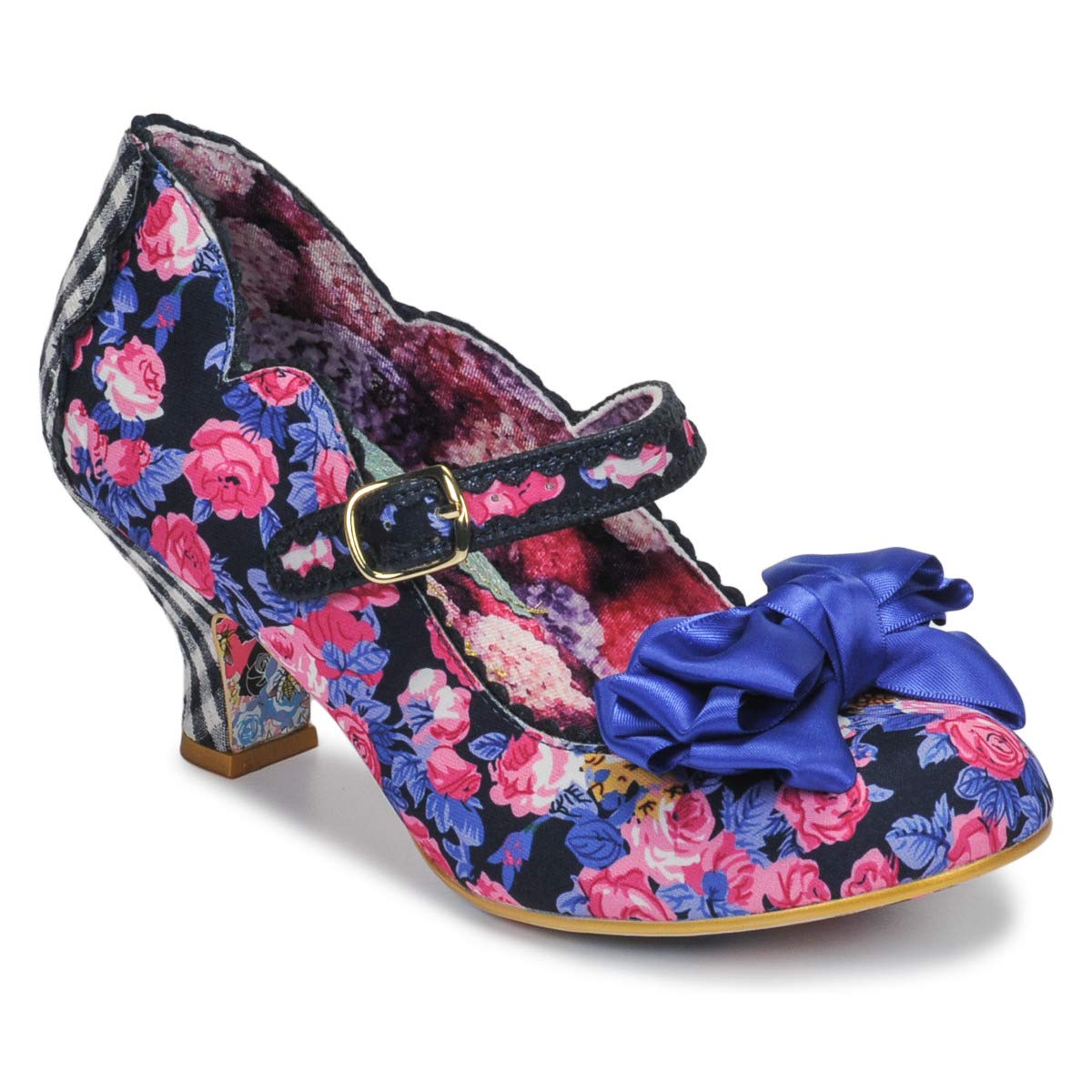Irregular Choice Damska letnia bryza Mary Jane, (niebieska kwiatowa)