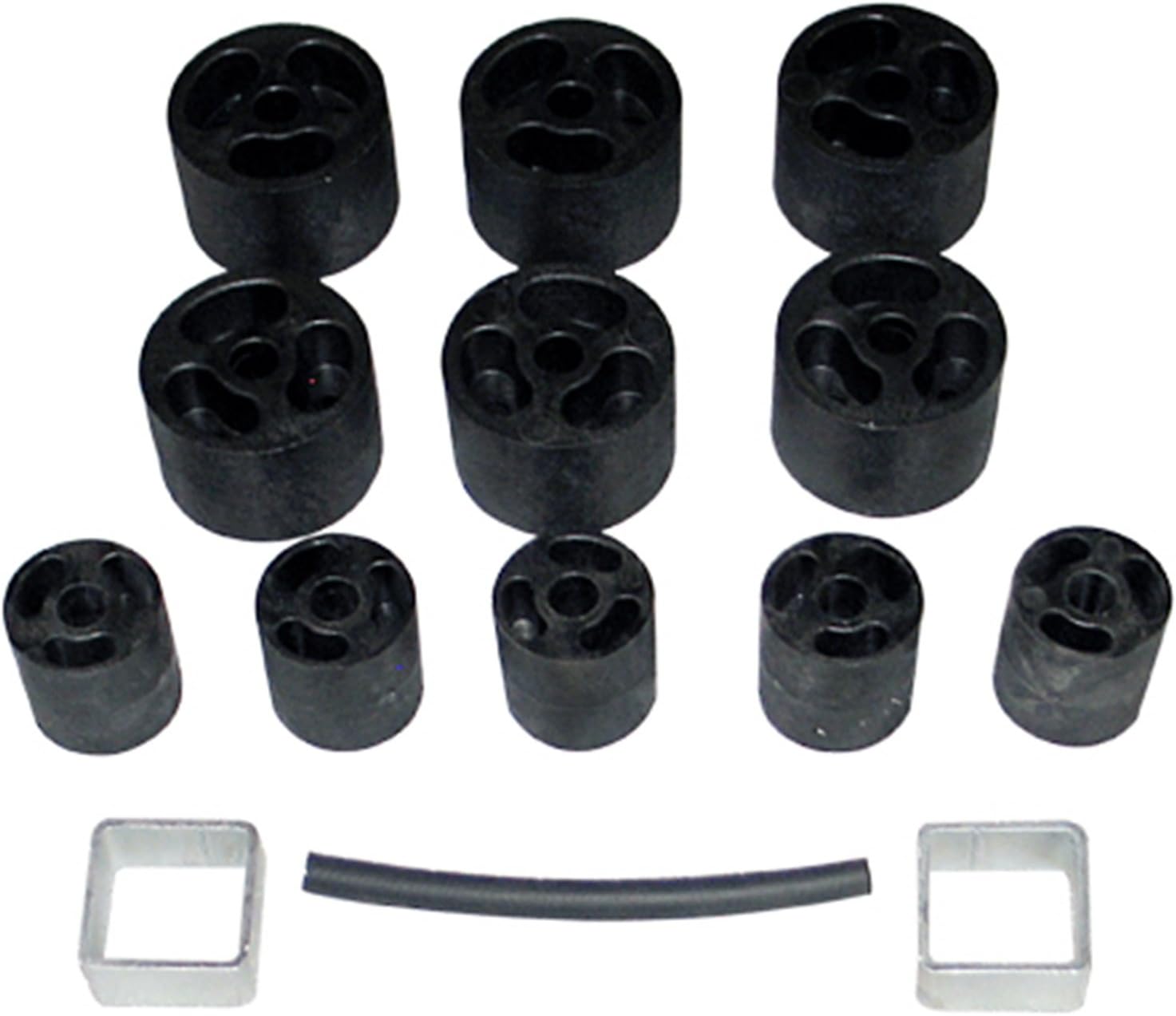 Jeep Wrangler YJ Manual Transmission 4WD Only 2" Body Lift Kit, fits 1986 to 1995, PA932, Made in America