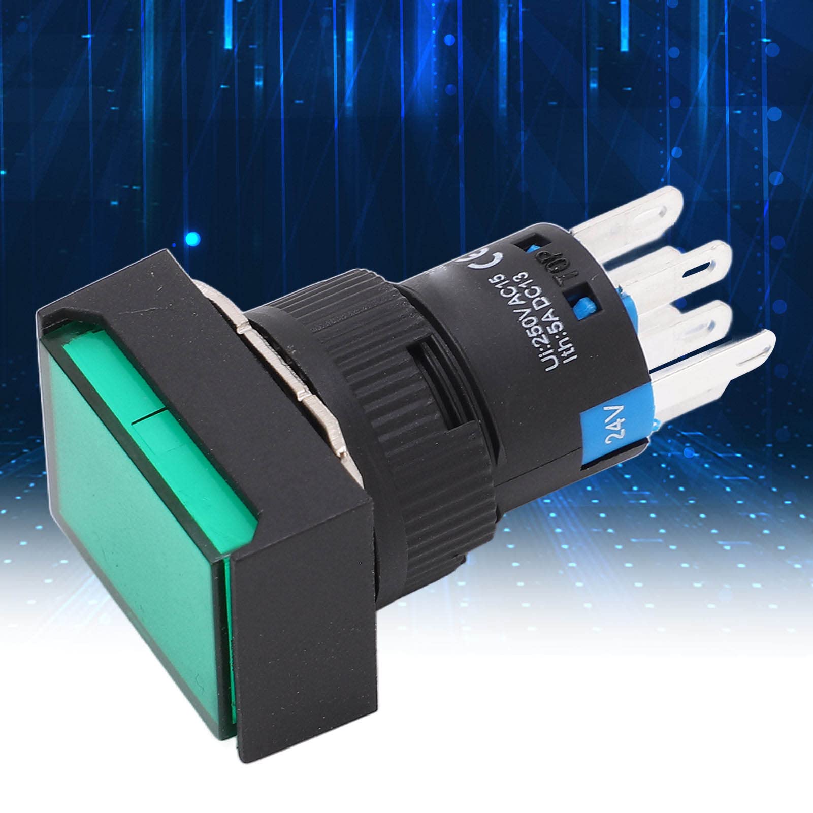 Interruptores de Botón Iluminados de 25 Piezas, Interruptores de Botón de Encendido Duraderos para Control Industrial, Material ABS para Máquinas Herramientas y Electrodomésticos
