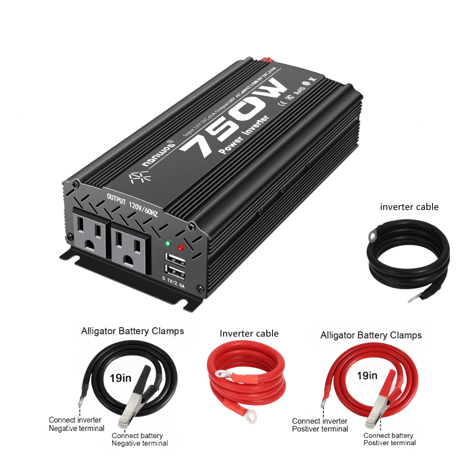 750 watt inverter cigarette lighter Amazon.com: TVNIKD 12V Inverter 750W Inverter 12V to 110V or Cars Trucks  semi Trucks Various Vehicles with 2 AC Power outlets 2USB Ports : Patio,  Lawn & Garden